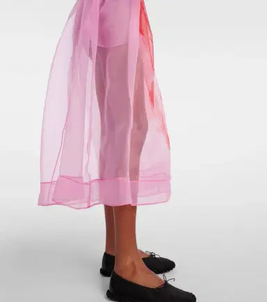Simone Rocha Printed organza midi dress | Thumbnail 3