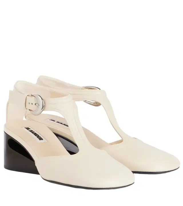 Jil Sander Leather Mary Jane pumps