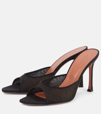 Amina Muaddi Alexa 95 mesh mules | Thumbnail 2