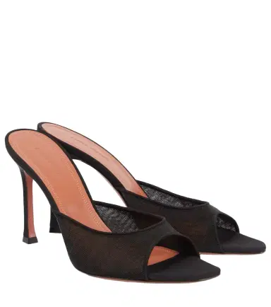 Amina Muaddi Alexa 95 mesh mules | Thumbnail 1