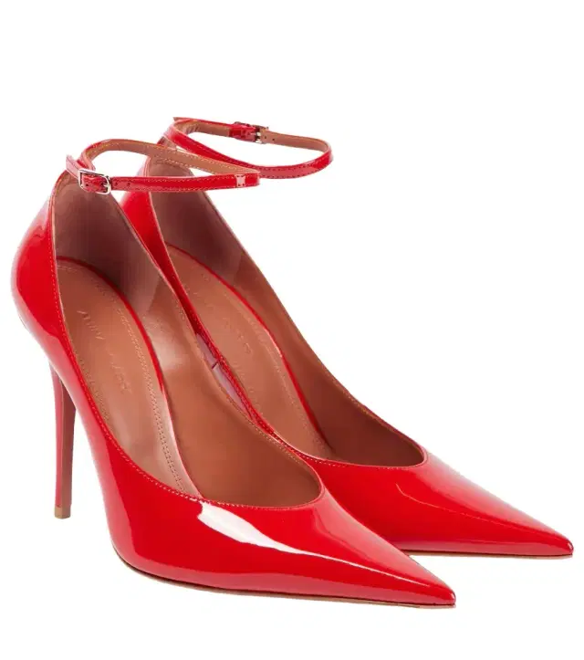 Amina Muaddi Anok 105 patent leather pumps