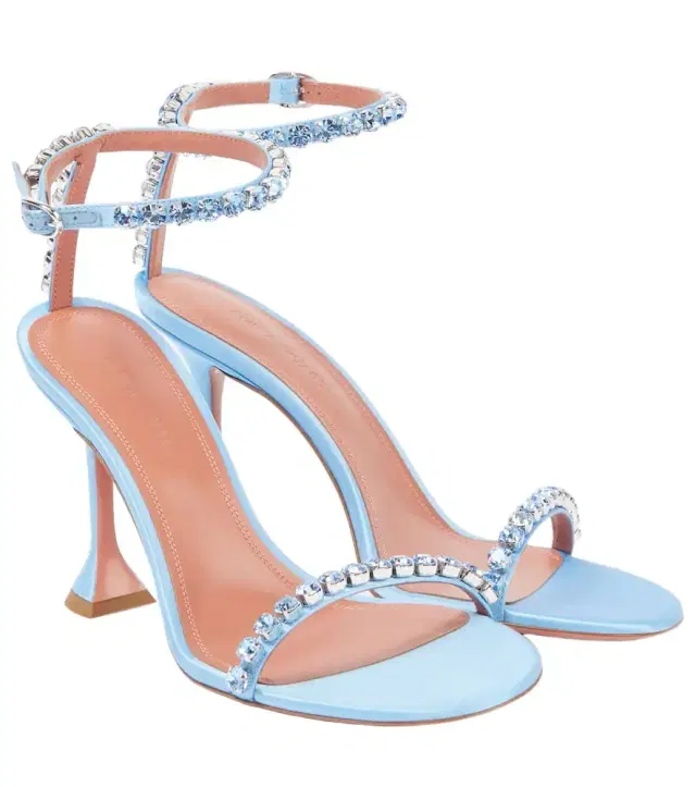 Amina Muaddi Gigi 95 embellished sandals