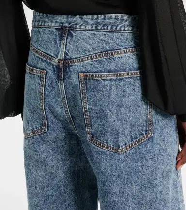 Alaia Alaïa Wide-leg wrap jeans | Thumbnail 4 Alaia Alaïa Wide-leg wrap jeans | Thumbnail 4