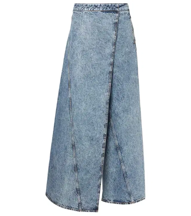 Alaïa Wide-leg wrap jeans