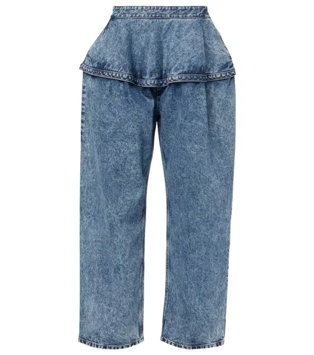 Alaïa Low-rise wide-leg jeans