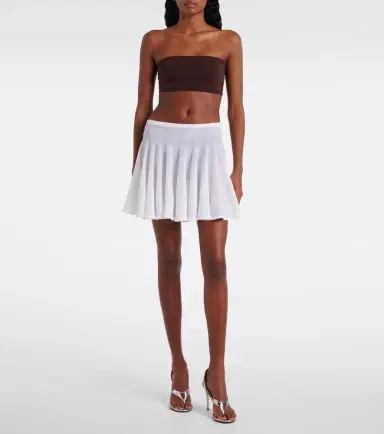 Alaïa Alaïa Pleated semi-sheer miniskirt | Thumbnail 5