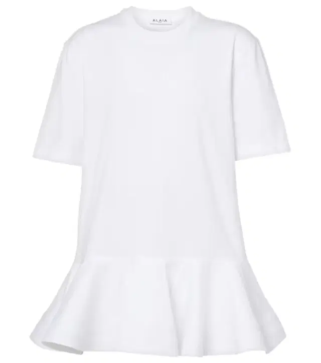 Alaïa Peplum cotton jersey T-shirt
