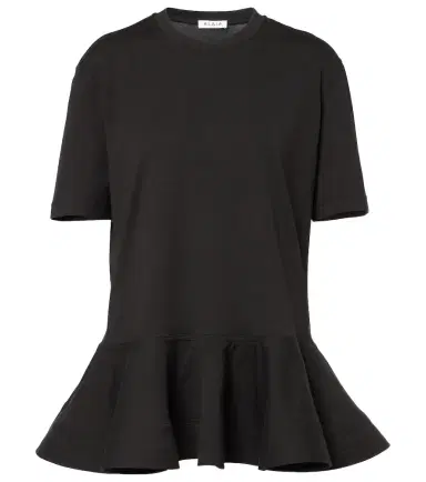 Alaïa Alaïa Peplum cotton jersey T-shirt | Thumbnail 1