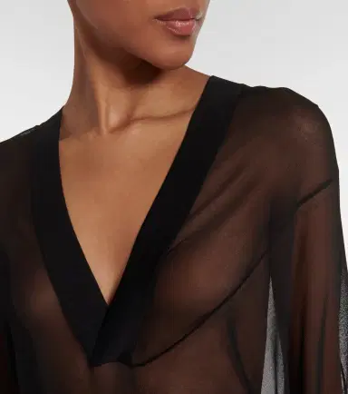 Alaïa Alaïa Sheer hooded bodysuit | Thumbnail 2