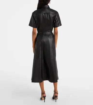 Altuzarra Kiera leather shirt dress | Thumbnail 6 Altuzarra Kiera leather shirt dress | Thumbnail 6