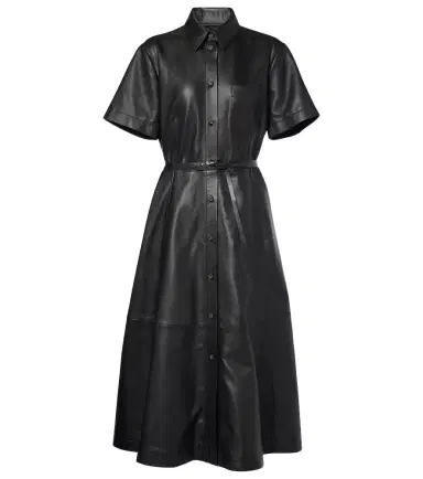 Altuzarra Kiera leather shirt dress | Thumbnail 1 Altuzarra Kiera leather shirt dress | Thumbnail 1