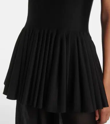 Alaïa Alaïa Pleated turtleneck top | Thumbnail 3