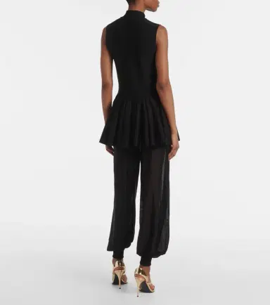 Alaïa Alaïa Pleated turtleneck top | Thumbnail 5