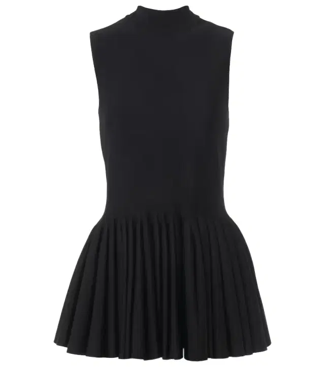 Alaia Alaïa Pleated turtleneck top
