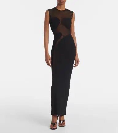Alaïa Alaïa Paneled maxi dress | Thumbnail 5