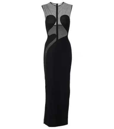 Alaïa Alaïa Paneled maxi dress | Thumbnail 1