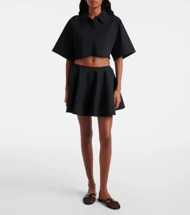 Alaïa Alaïa Pleated godet miniskirt | Thumbnail 3