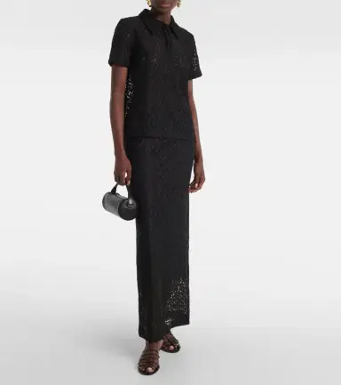 Proenza Schouler Kennedy floral lace polo shirt | Thumbnail 5 Proenza Schouler Kennedy floral lace polo shirt | Thumbnail 5