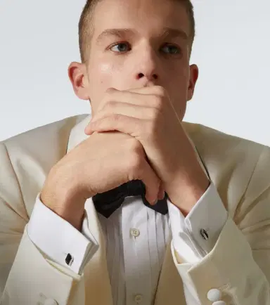 Mateo Sterling silver cufflinks with onyx | Thumbnail 4