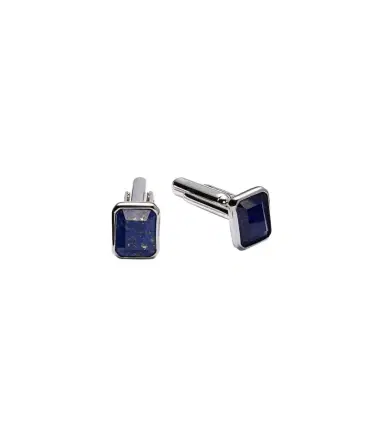 Mateo Sterling silver cufflinks with lapis lazuli | Thumbnail 1