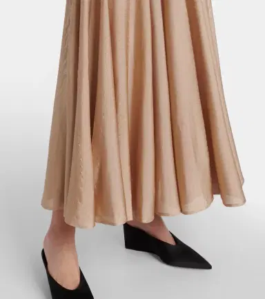 Alaïa Alaïa Pleated maxi skirt | Thumbnail 2