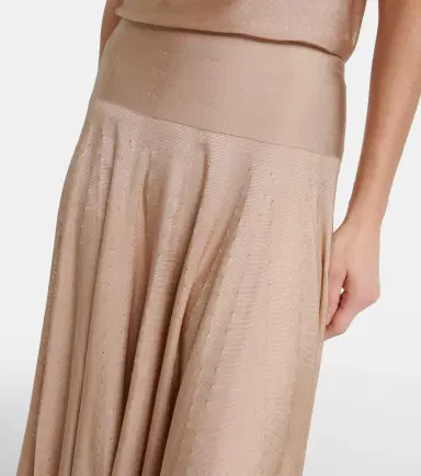 Alaïa Alaïa Pleated maxi skirt | Thumbnail 5