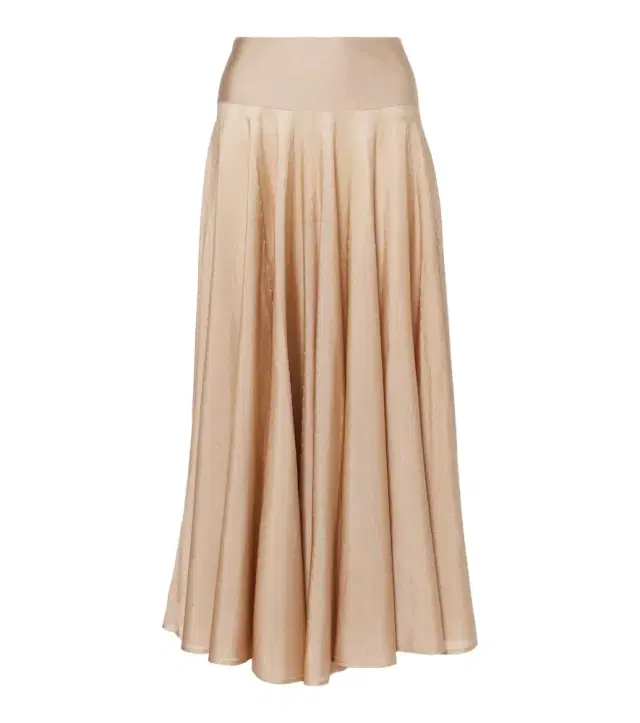 Alaia Alaïa Pleated maxi skirt