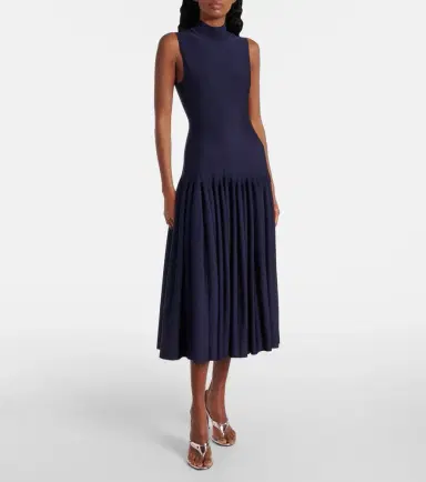 Alaïa Alaïa Godet midi dress | Thumbnail 4