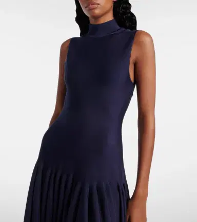 Alaïa Alaïa Godet midi dress | Thumbnail 5
