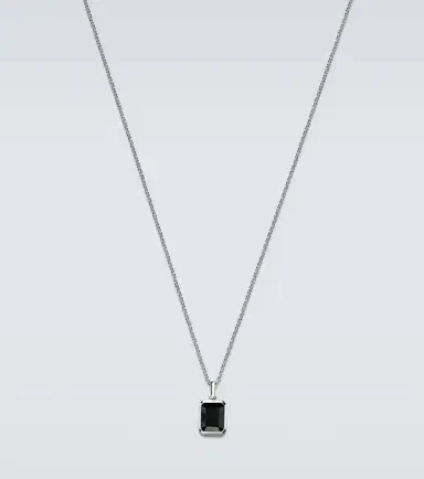 Mateo Sterling silver pendant necklace with onyx | Thumbnail 3