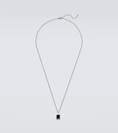 Mateo Sterling silver pendant necklace with onyx | Thumbnail 1