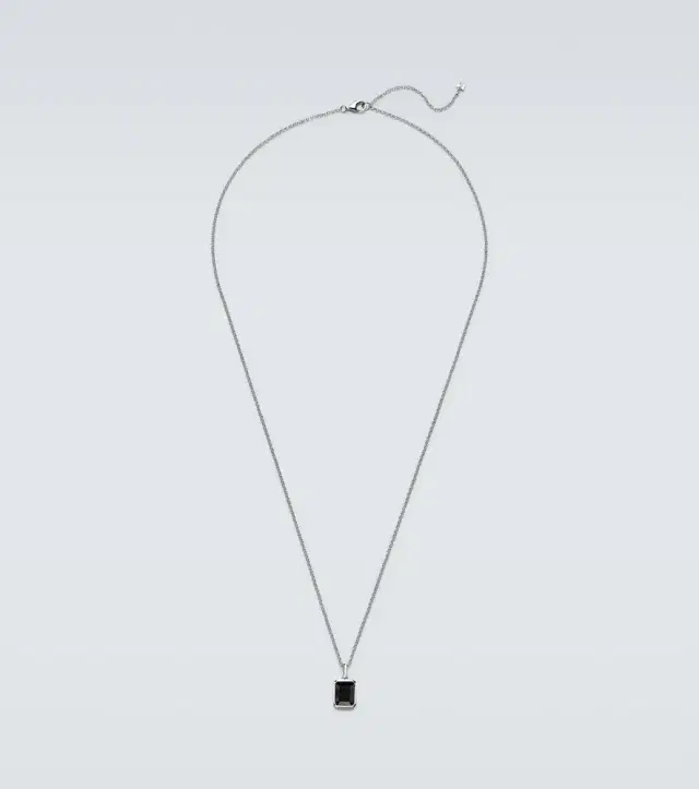 Mateo Sterling silver pendant necklace with onyx