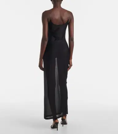 Alaïa Alaïa Sheer knitted midi dress | Thumbnail 3