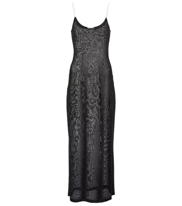 Alaia Alaïa Sheer knitted midi dress