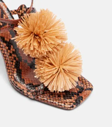 Ulla Johnson Isolde raffia-trimmed leather sandals | Thumbnail 4 Ulla Johnson Isolde raffia-trimmed leather sandals | Thumbnail 4