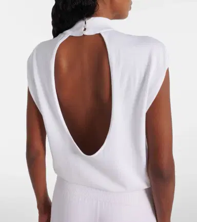Alaïa Alaïa Column cotton midi dress | Thumbnail 3