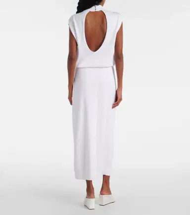 Alaïa Alaïa Column cotton midi dress | Thumbnail 4