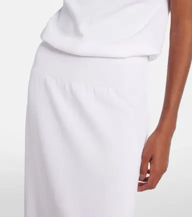 Alaïa Alaïa Column cotton midi dress | Thumbnail 6