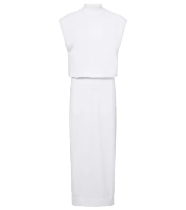 Alaia Alaïa Column cotton midi dress