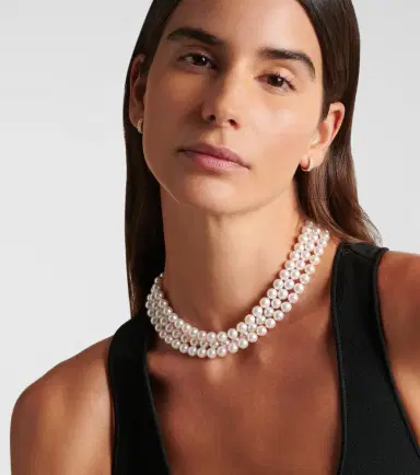 Bucherer Fine Jewellery Grace 18kt gold necklace with pearls | Thumbnail 3