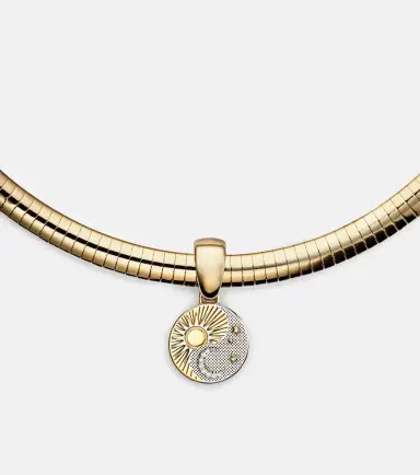 Foundrae Balance - Foundational Keys 18kt gold and white gold necklace with diamonds | Thumbnail 3 Foundrae Balance - Foundational Keys 18kt gold and white gold necklace with diamonds | Thumbnail 3