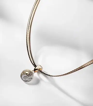Foundrae Balance - Foundational Keys 18kt gold and white gold necklace with diamonds | Thumbnail 4 Foundrae Balance - Foundational Keys 18kt gold and white gold necklace with diamonds | Thumbnail 4