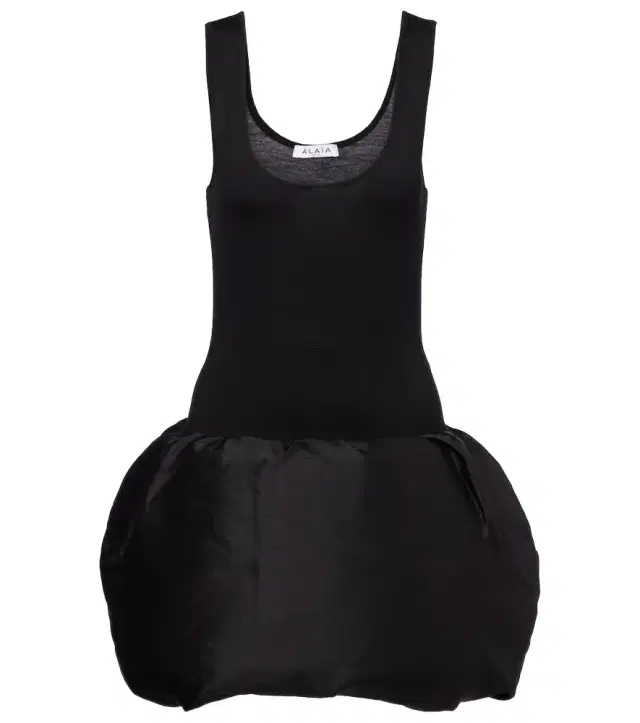 Alaia Alaïa Down-paneled wool-blend minidress