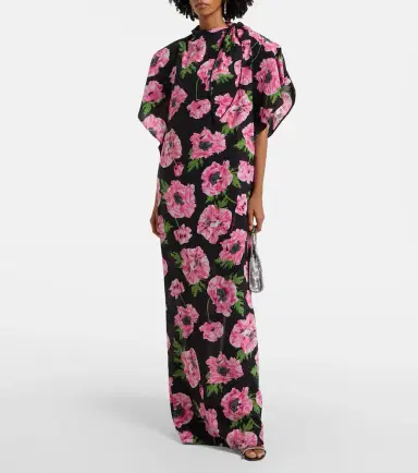 Stella McCartney Floral printed silk maxi dress | Thumbnail 2