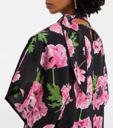 Stella McCartney Floral printed silk maxi dress | Thumbnail 4