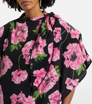 Stella McCartney Floral printed silk maxi dress | Thumbnail 6