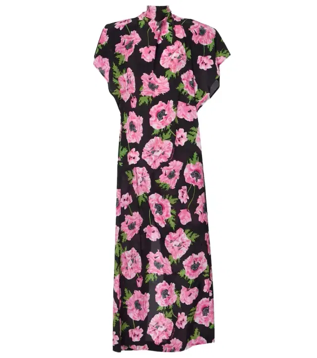 Stella McCartney Floral printed silk maxi dress