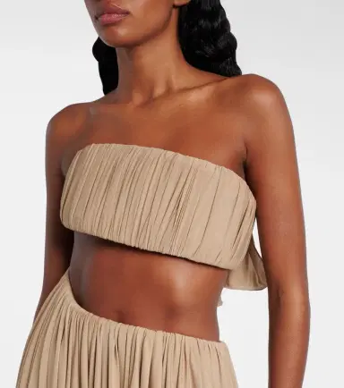 Alaïa Alaïa Asymmetric jersey bustier dress | Thumbnail 3