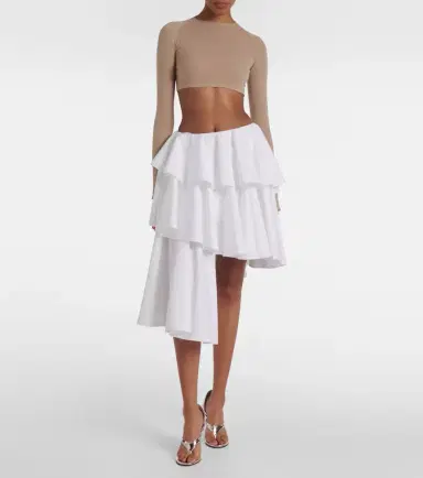 Alaïa Alaïa Spiral ruffled miniskirt | Thumbnail 2