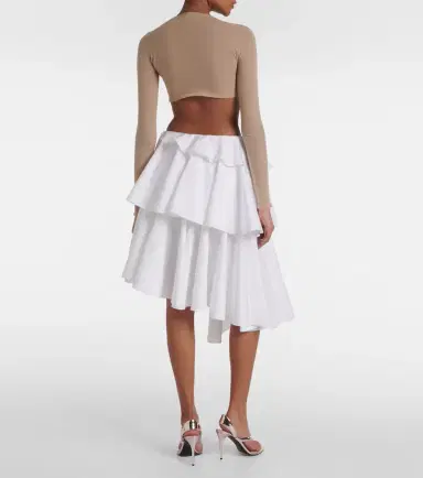 Alaïa Alaïa Spiral ruffled miniskirt | Thumbnail 3
